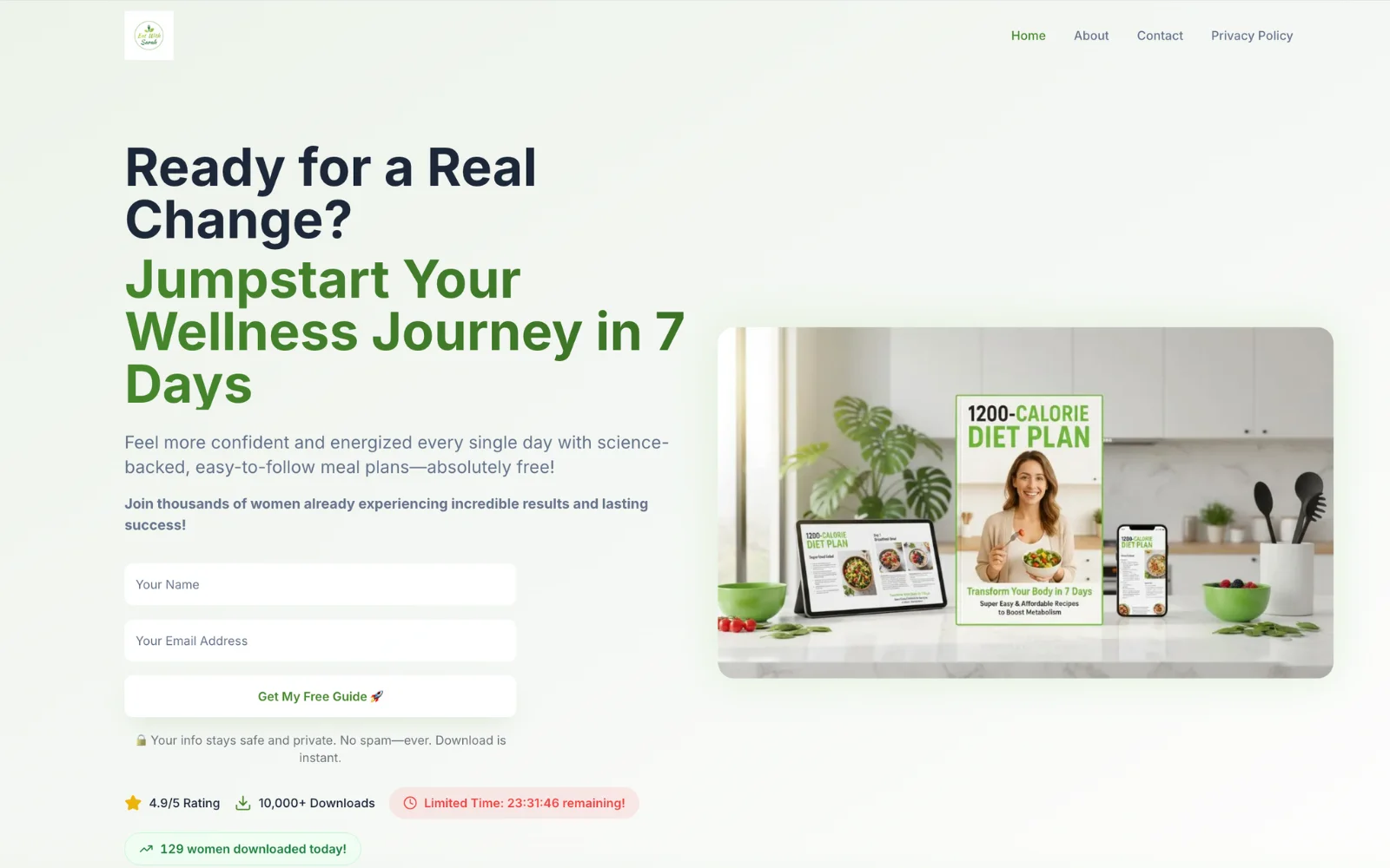 1200-Calorie Diet Plan project screenshot